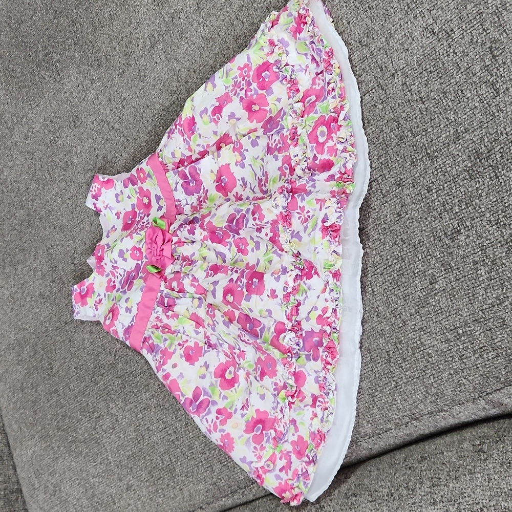 George Pink and Purple Floral Baby Dress
